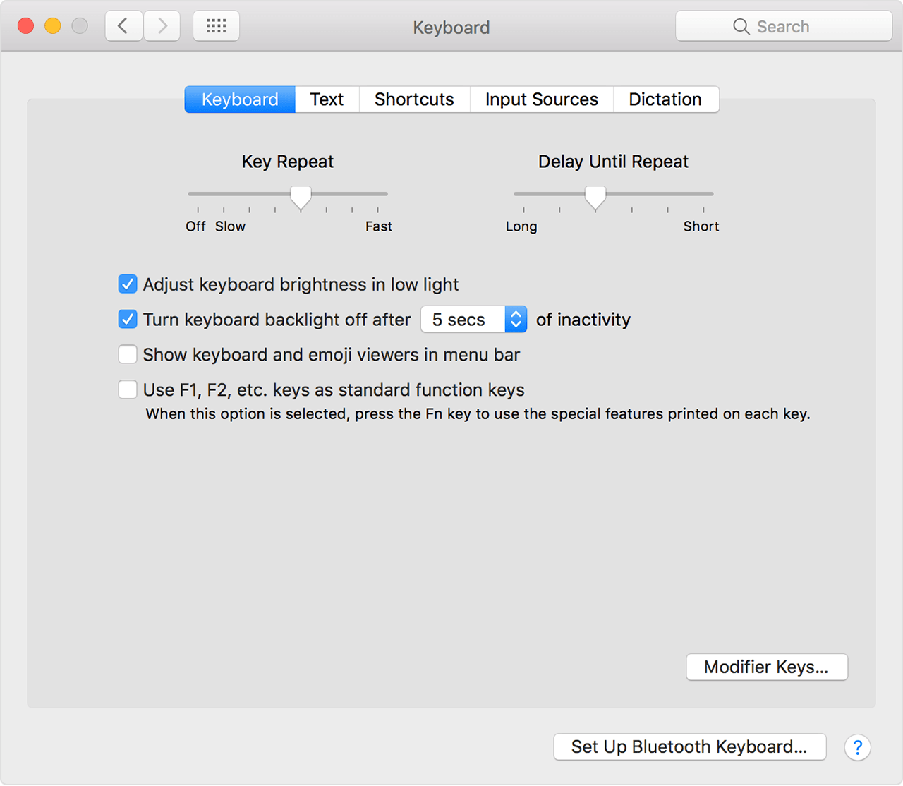 Mac shortcut for highlighting text