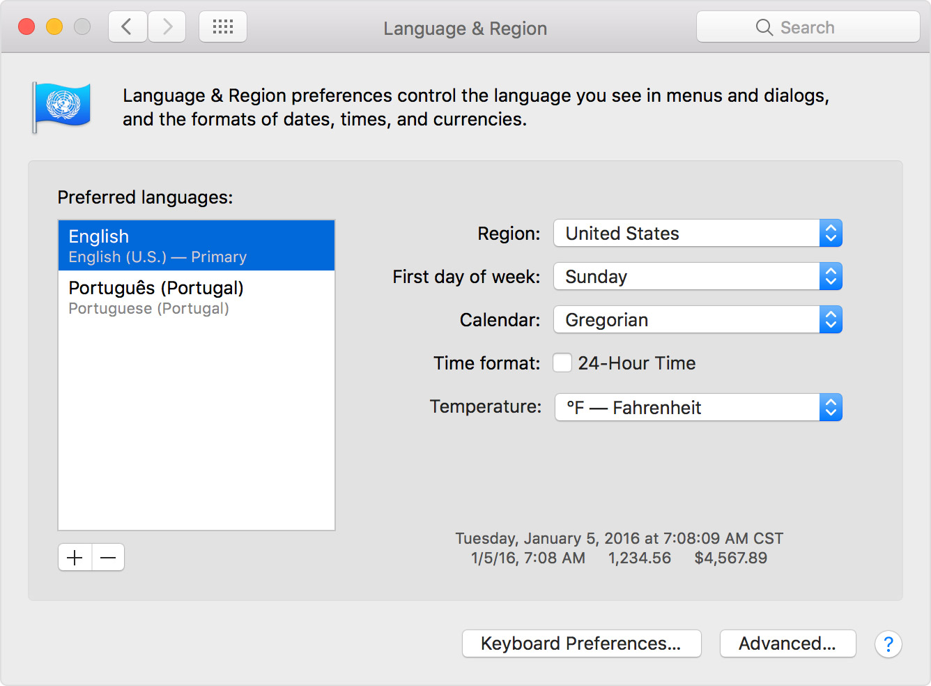 Specify Your Primary Language for Use on Your Mac