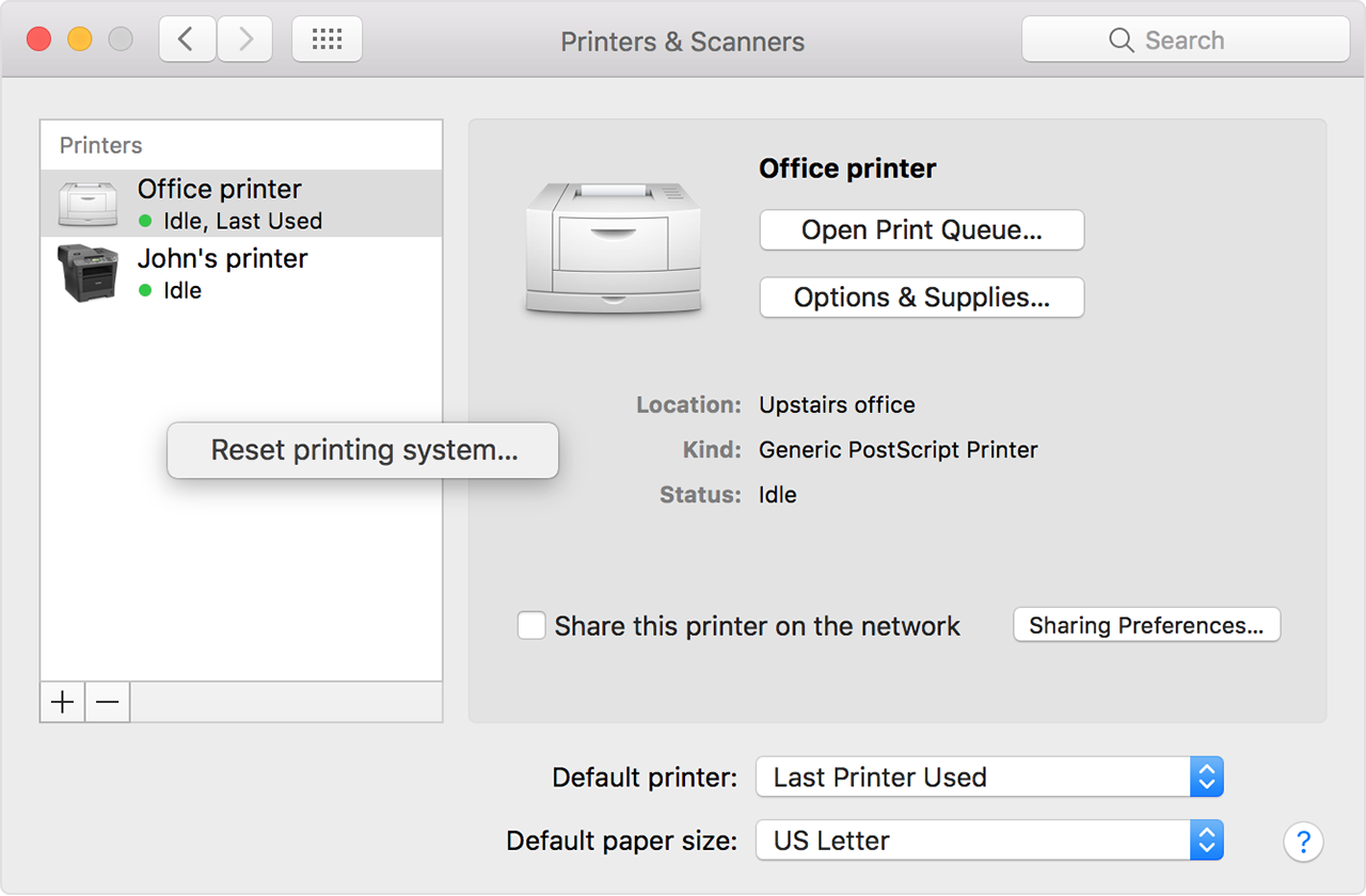 Scanner printer for mac