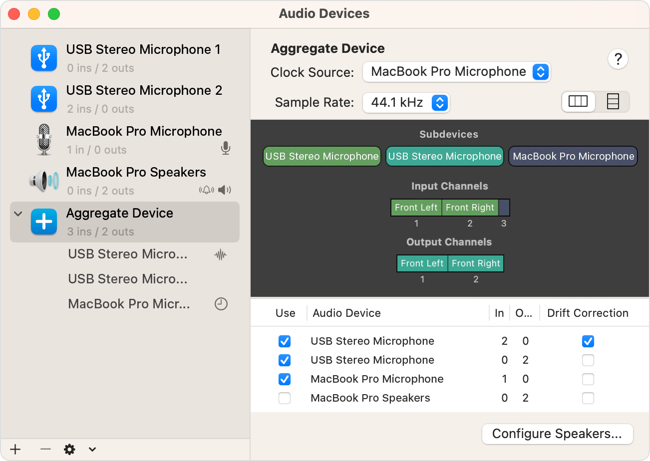 mac audio input compressor