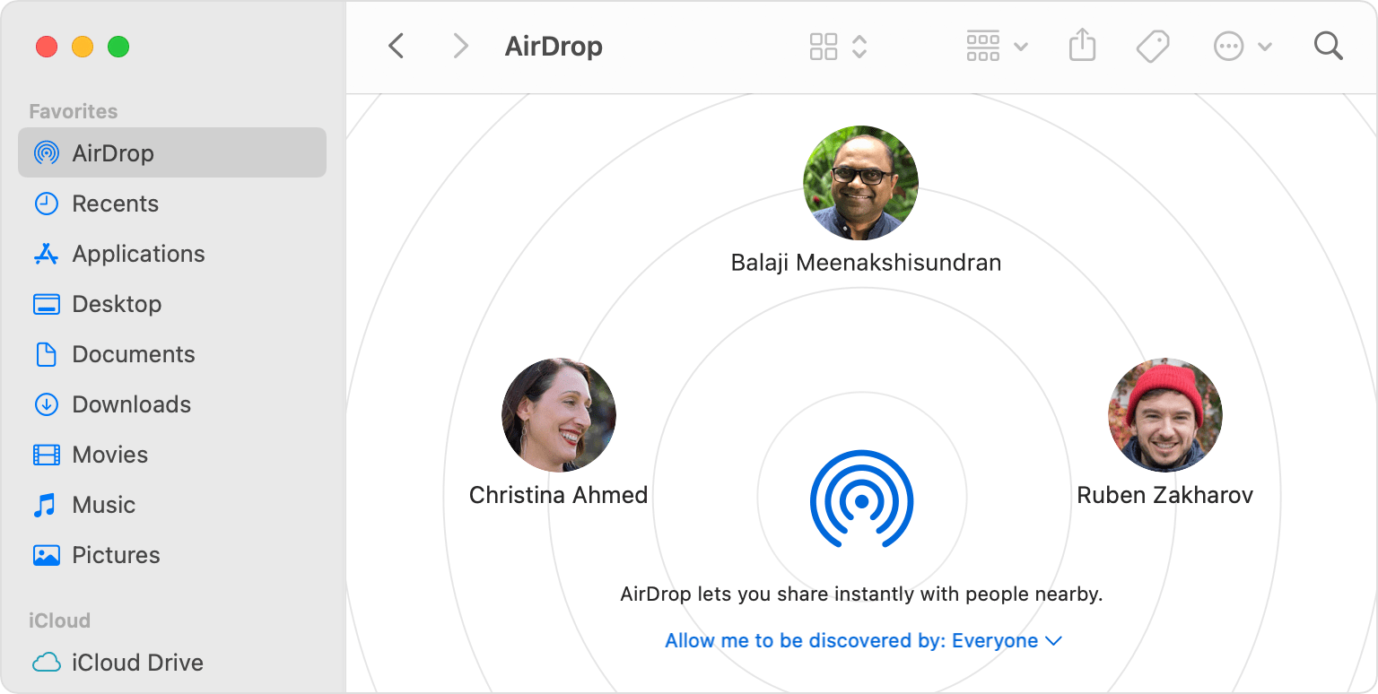 Макбук airdrop