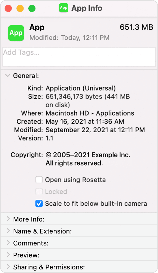 macbook pro camera settings