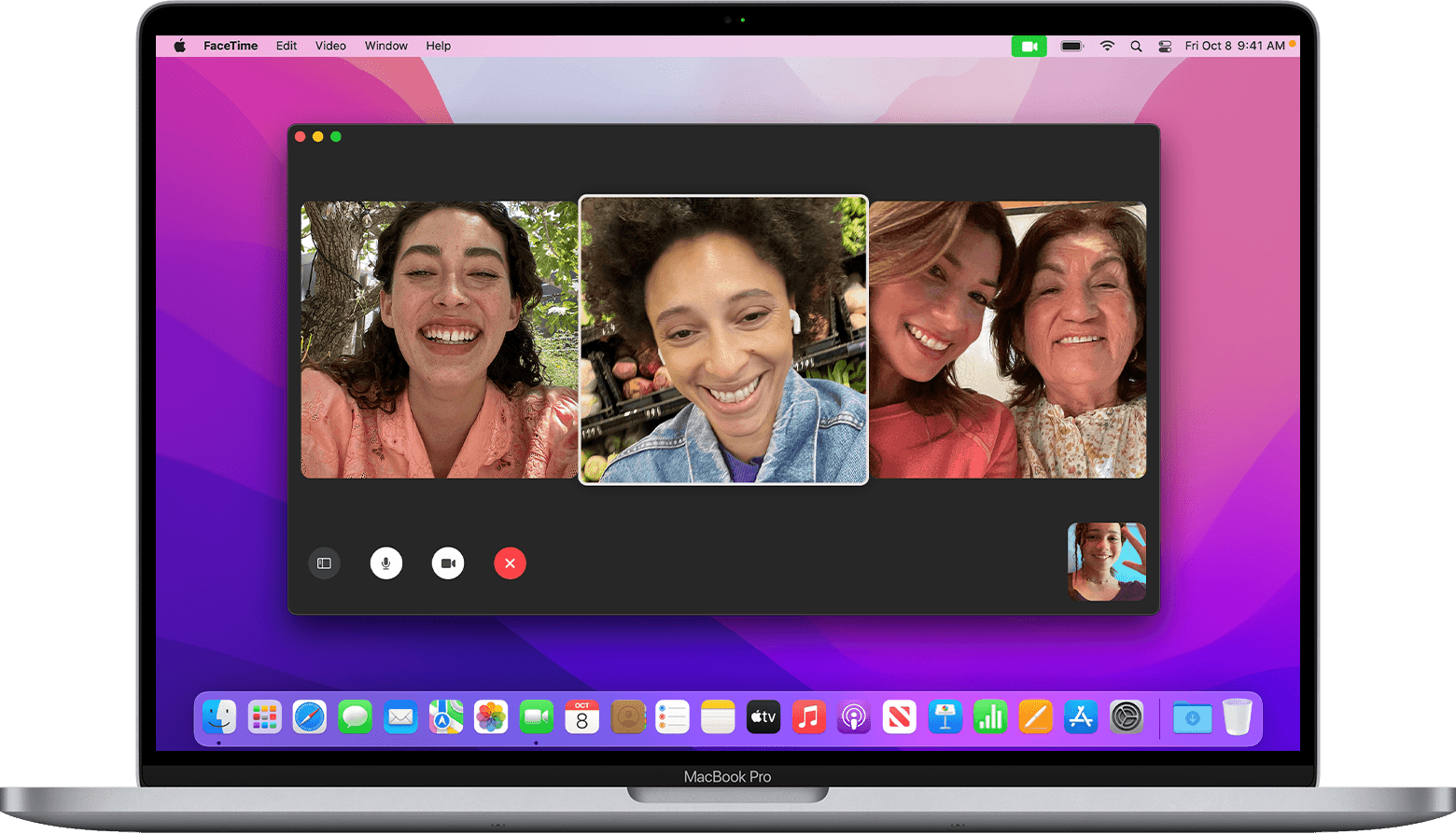 set up facetime on mac air menu bar