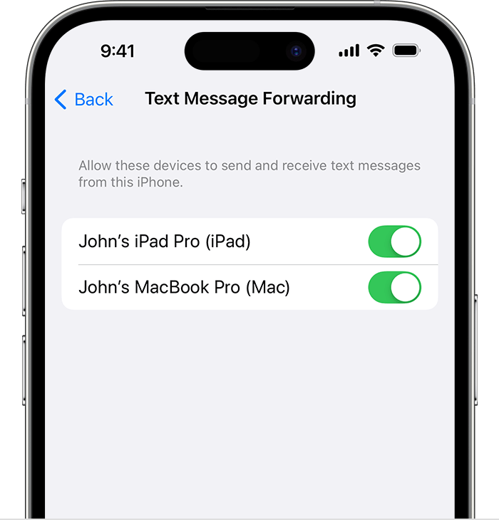 Forward SMS/MMS text messages from your iPhone to your Mac or iPad - Apple  Support