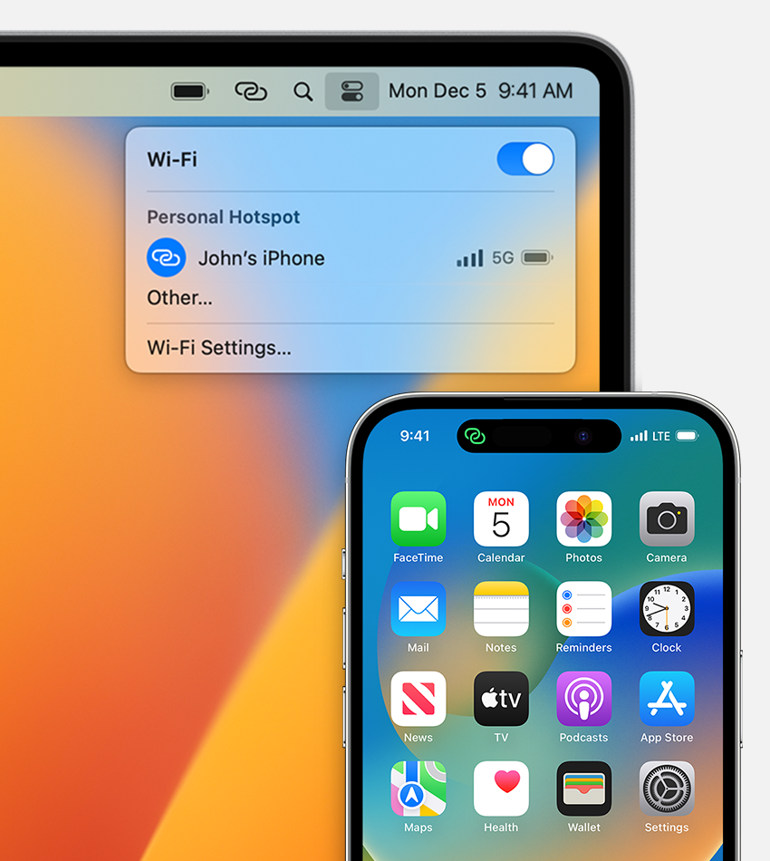 Use Instant Hotspot to connect to your Personal Hotspot without entering a  password - Apple Support