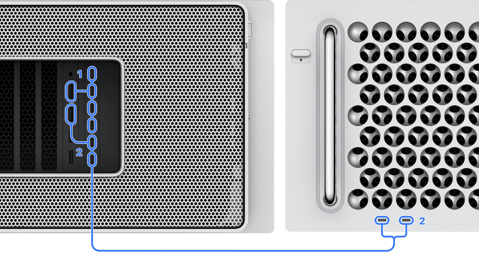 How many displays can be connected to Mac Pro Apple Support (IN)