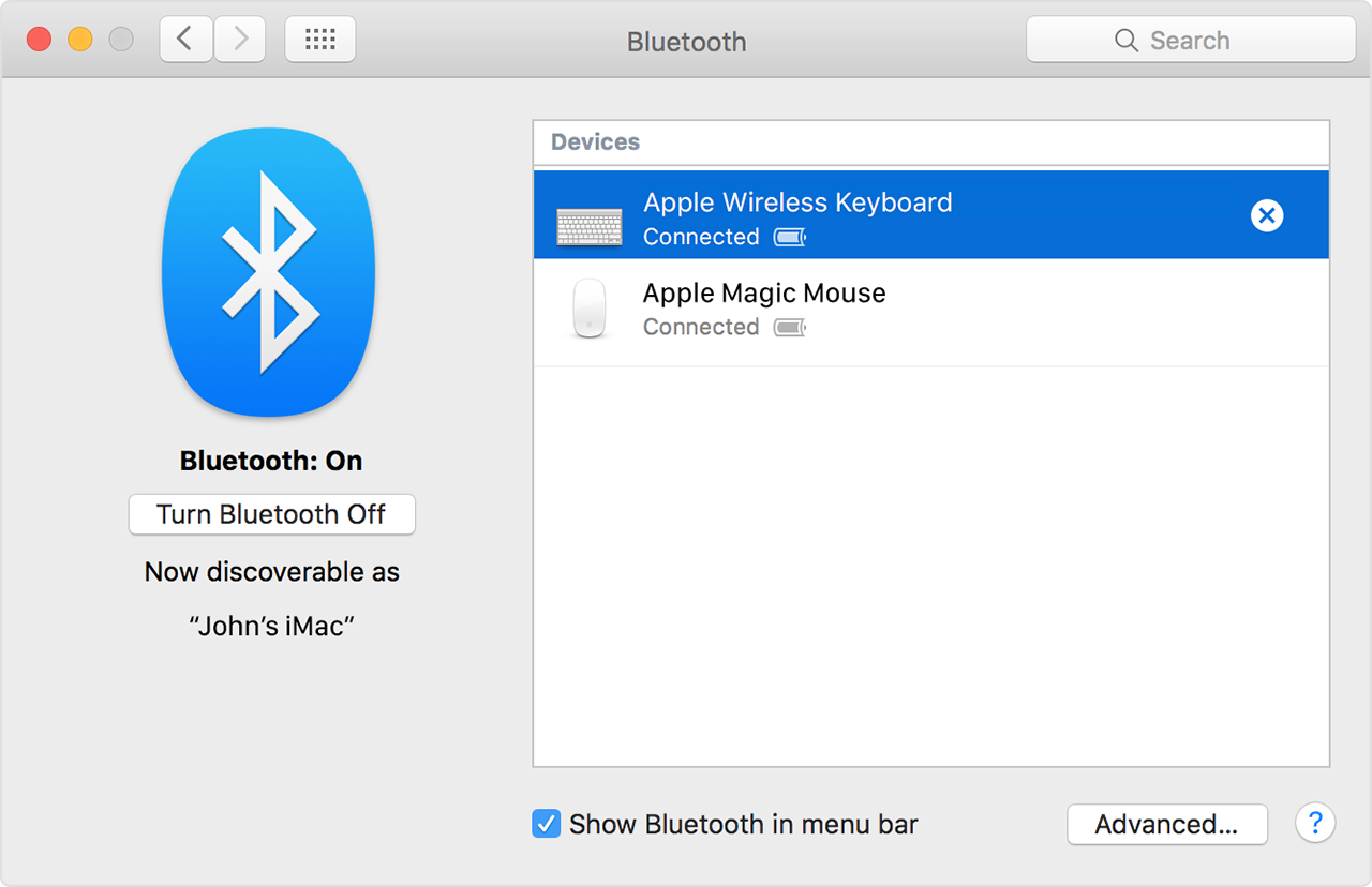 Bluetooth keyboard for mac os