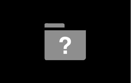 Grey folder question mark mac