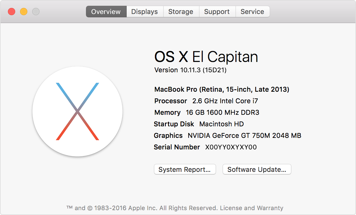 serial number to model number macbook air