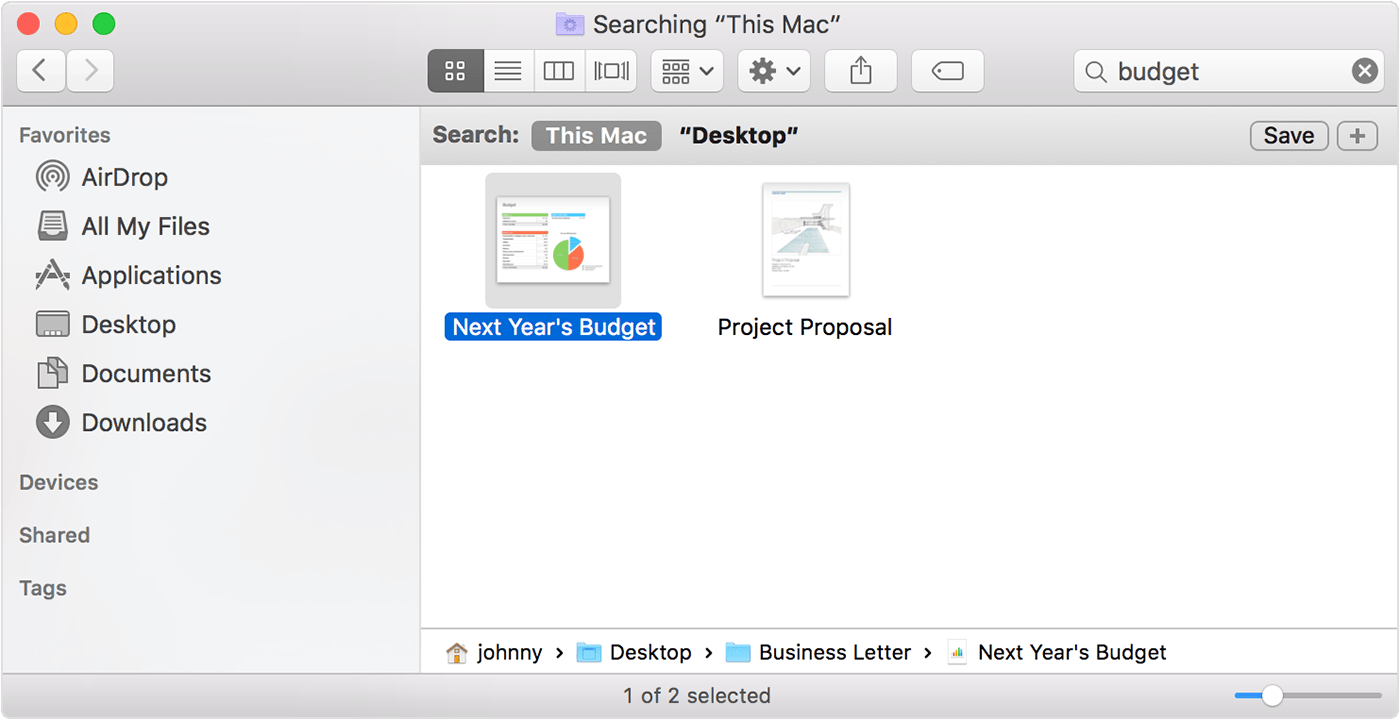 how to search for video files on mac