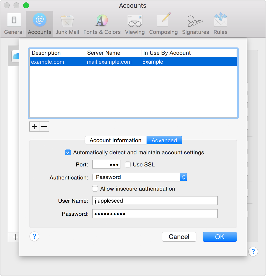 Require information on kerberos settings for mac
