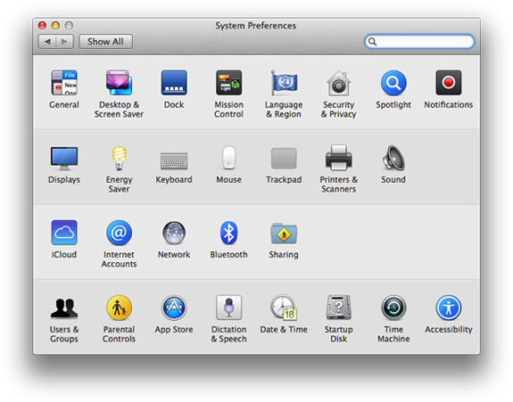 change system preferences on mac for spotify