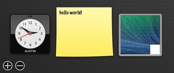 mac dashboard widgets world clock