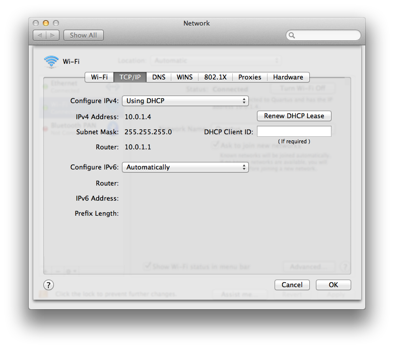 Use wifi for internet and ethernet for lan mac