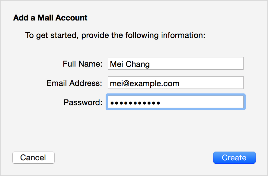 email address mac