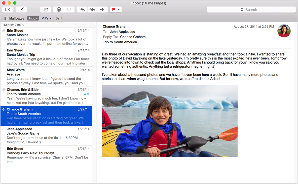 direct mail for mac help