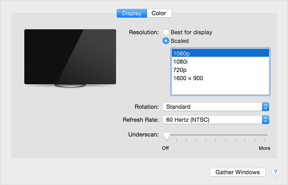 video cable for mac to tv