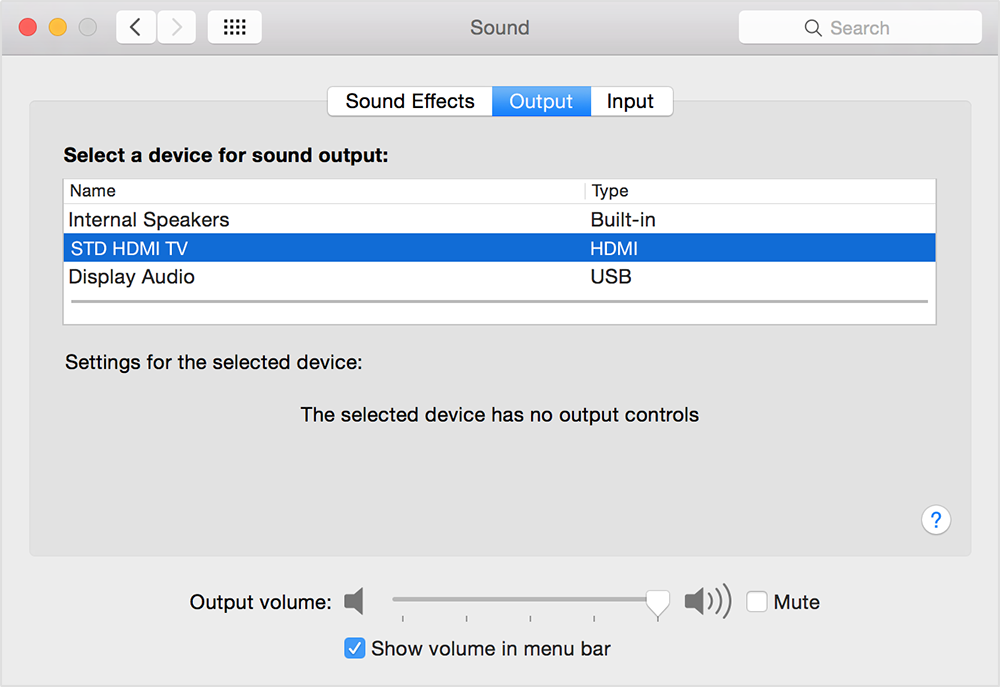 mac hdmi adapter no sound