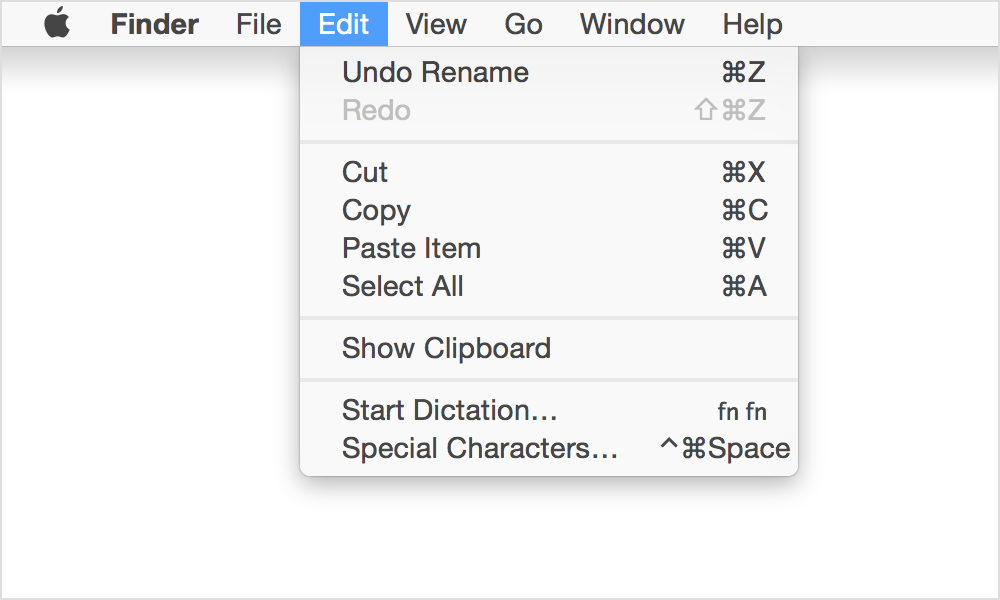 mac rename file shortcut