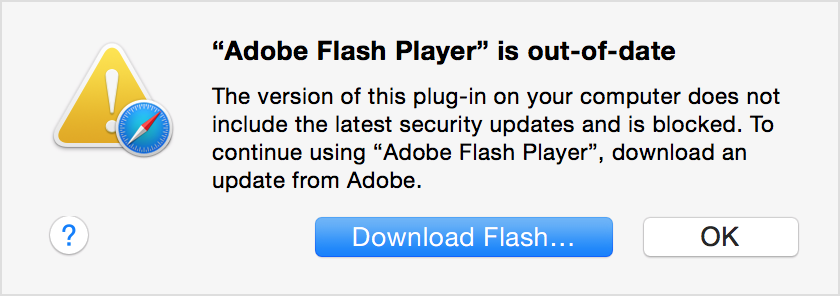 Adobe Flash Chrome Os X