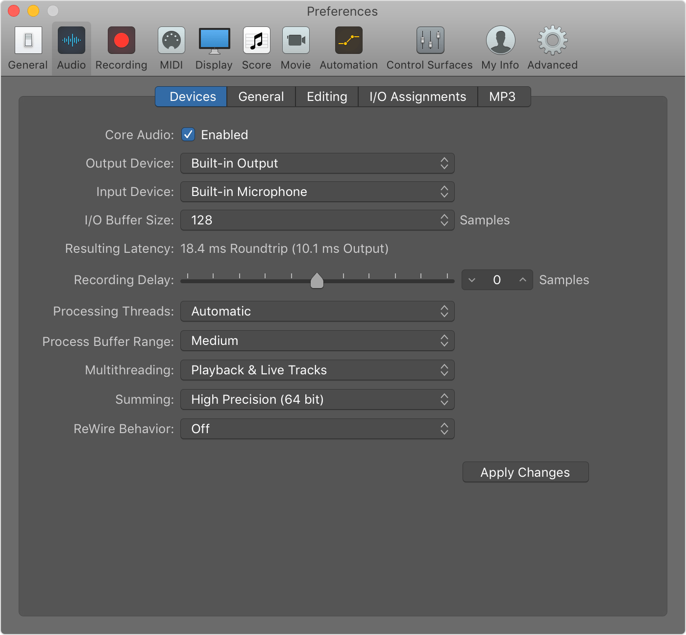 what os works with logic pro x 10.4.7 macos