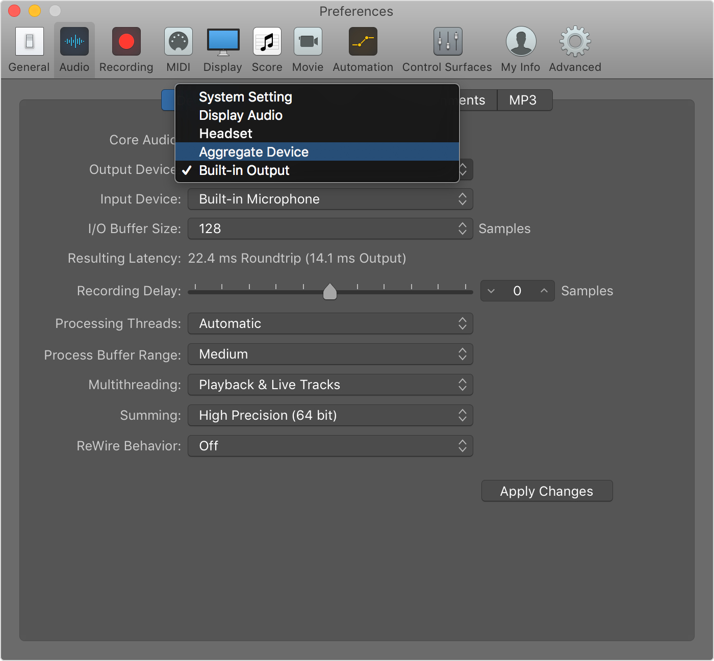 multiple audio inputs to one output