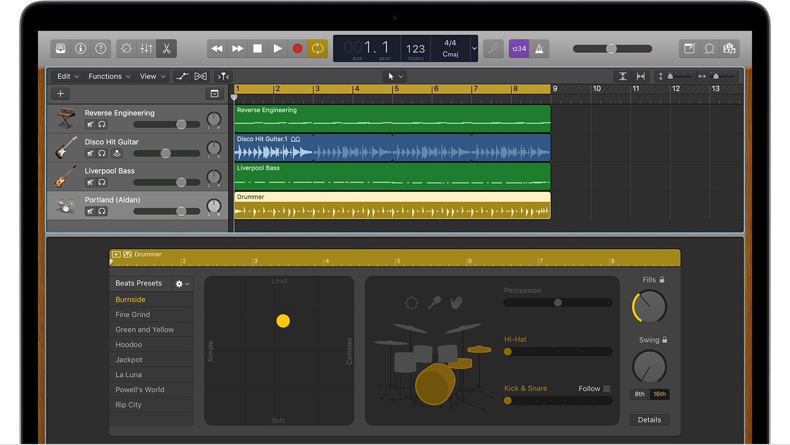 logic pro 8 midi drums