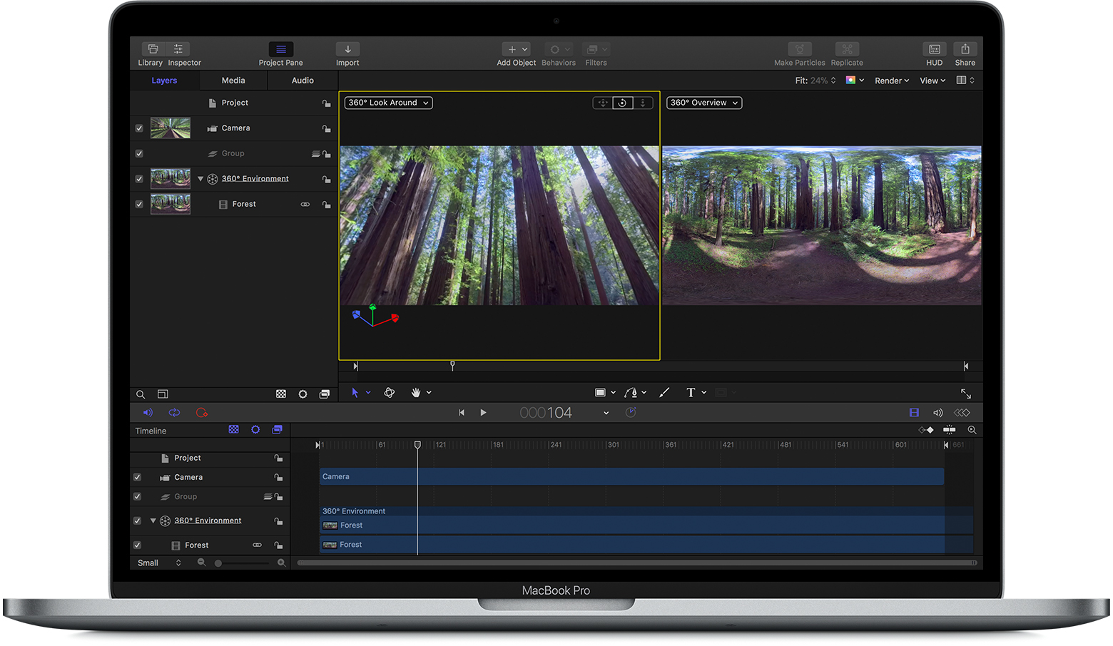 5. Final Cut Pro. Apple Motion Интерфейс. Project 360. Deep Cut Pro.