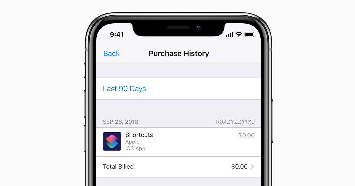 see itunes purchase history iphone