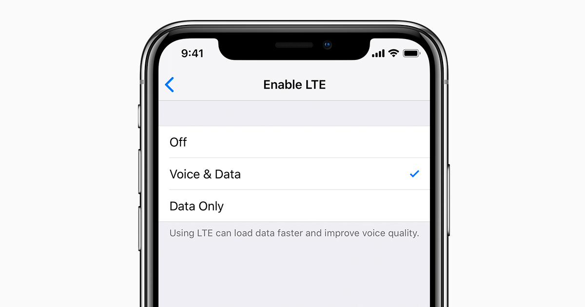 About the LTE options on your iPhone - Apple Support