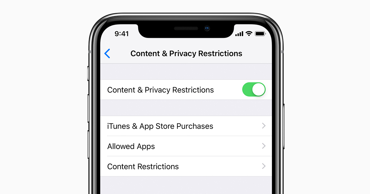 Use parental controls on your child's iPhone, iPad, and iPod touch ...