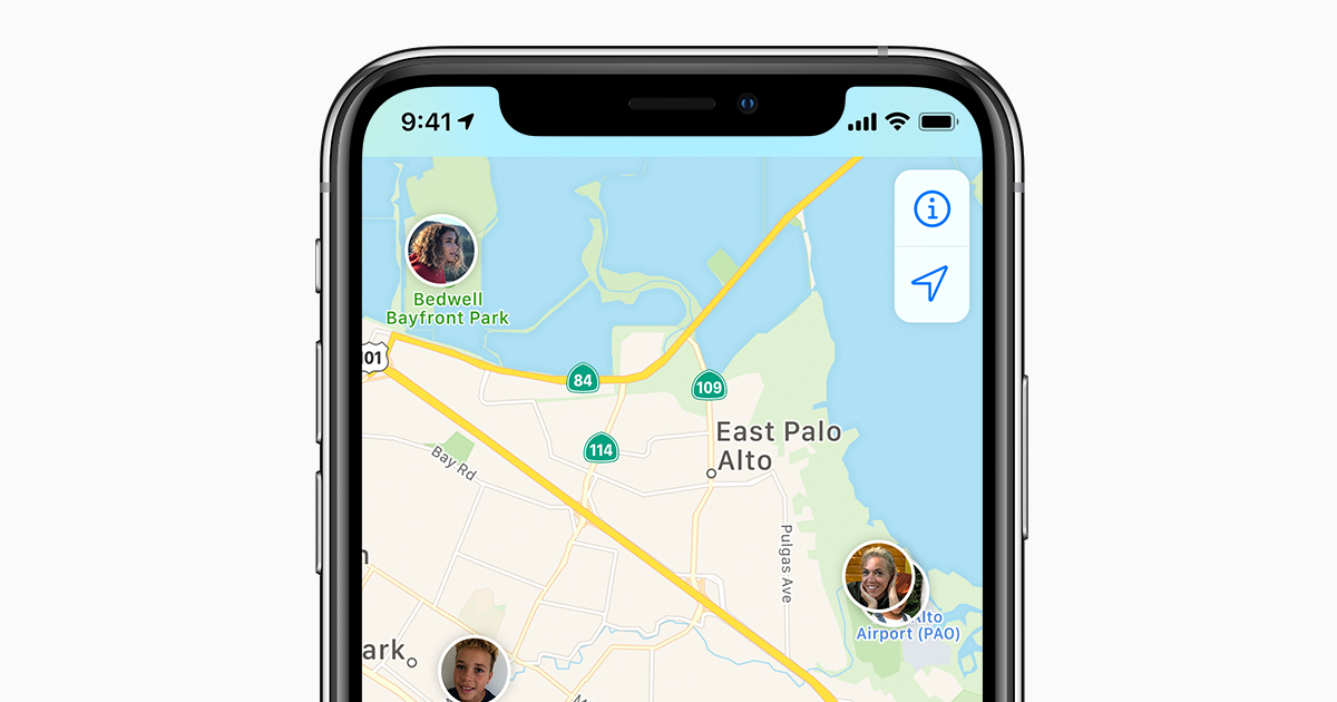 mus eller rotte gør ikke Religiøs Share your location with your family - Apple Support