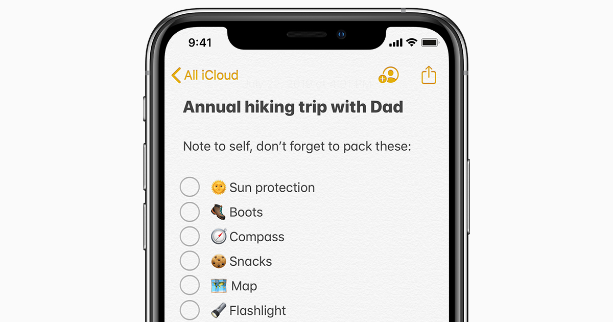 shared todo list iphone