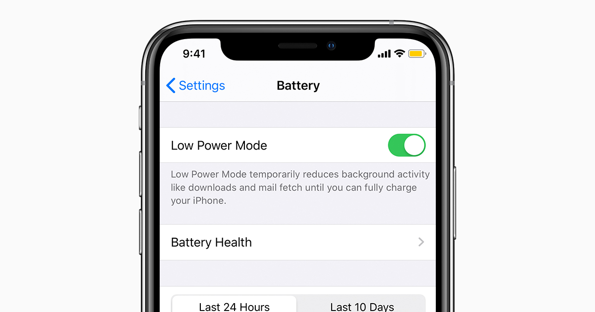 Use Low Power Mode to save battery life on your iPhone - Apple Support