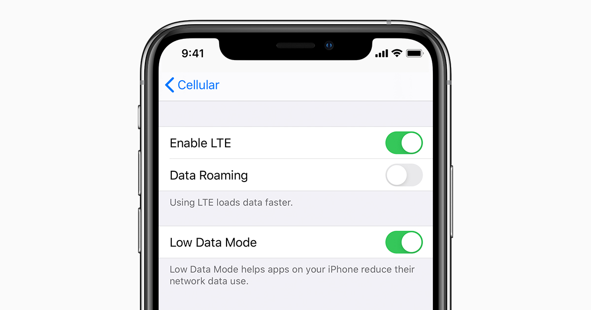 Use Low Data Mode on iPhone, iPad, and iPod touch - Apple Support