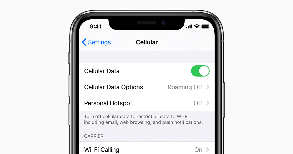 Check the cellular data usage on your iPhone and iPad ...