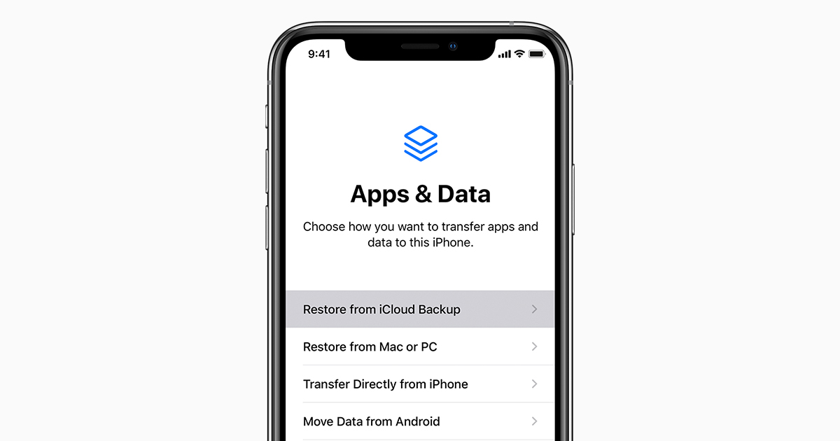 restore iphone from backup