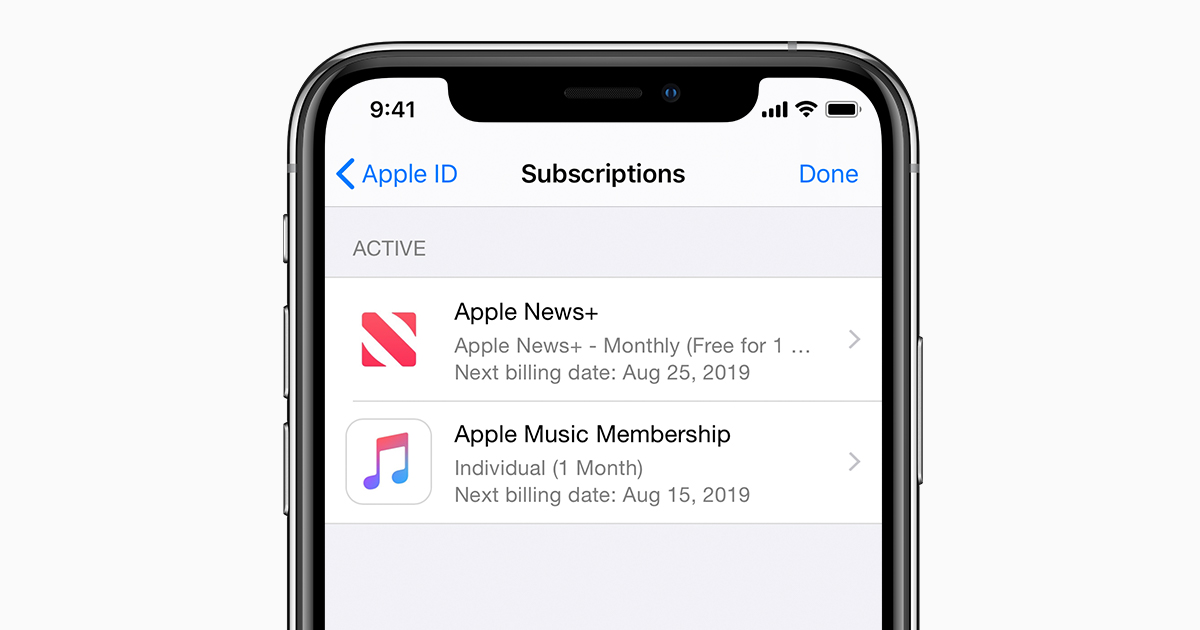 See Or Cancel Your Subscriptions Apple Support