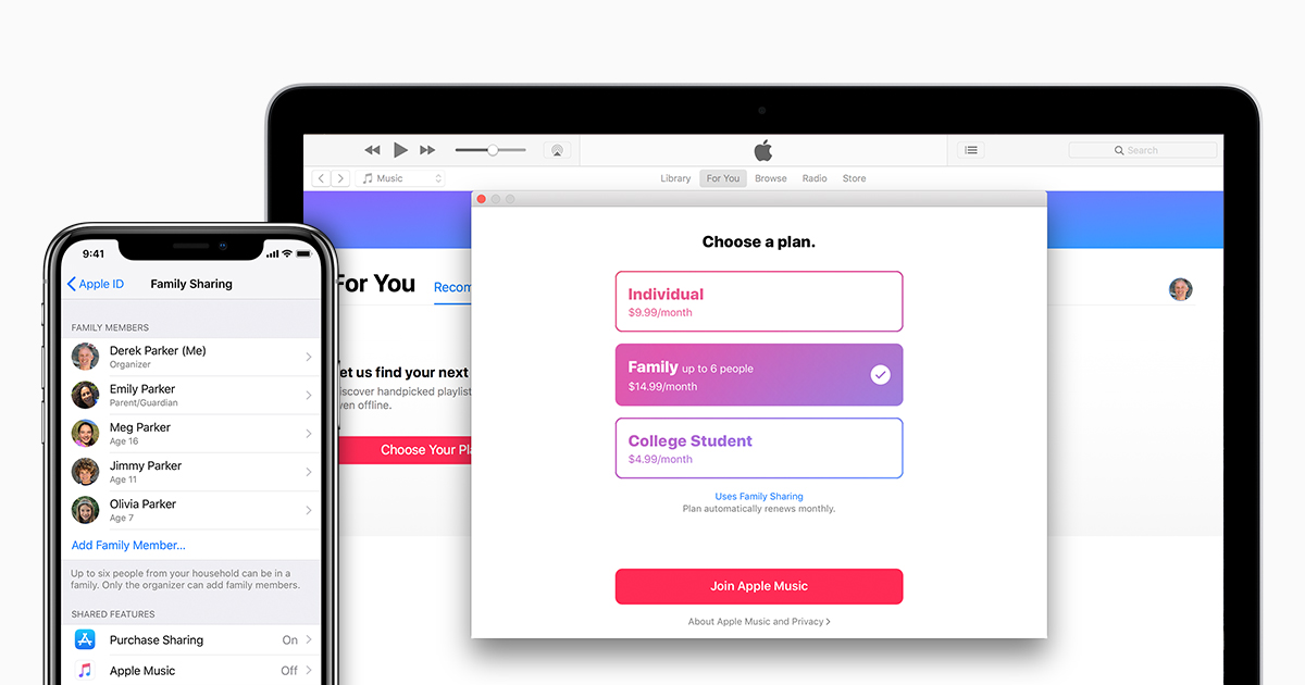 Get an Apple Music Family subscription - Apple Support