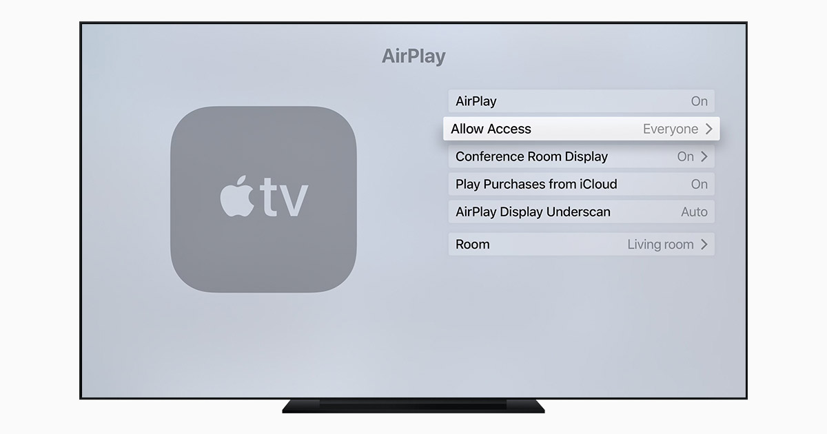 Gérer Les Réglages Airplay Sur Votre Apple Tv Assistance Apple