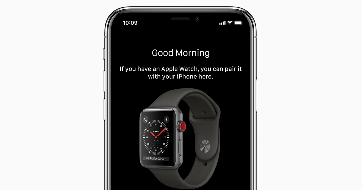 setting up apple watch