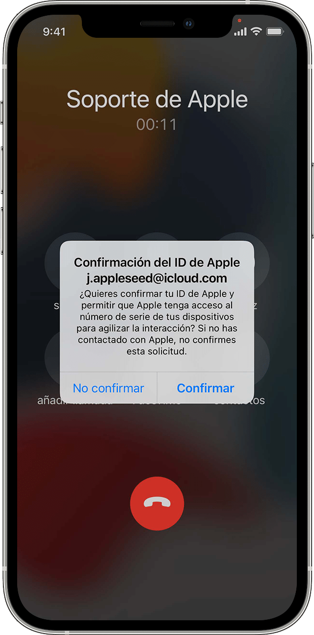 Toca la notificación para confirmar tu ID de Apple