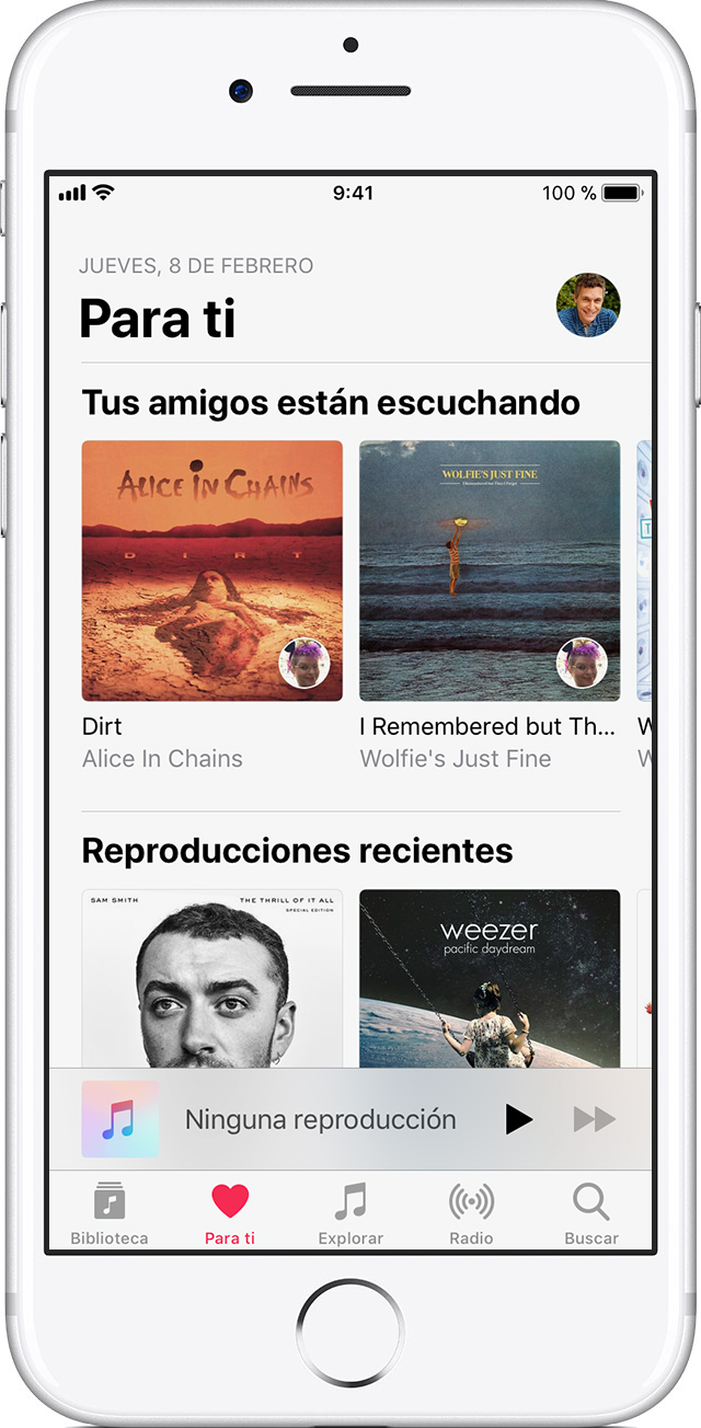 Usar Apple Music en el iPhone, el iPad, el iPod touch o un teléfono