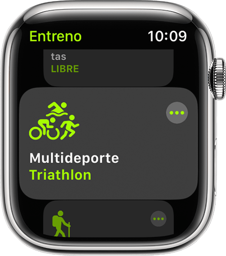 Usar la app Entreno en el Apple Watch - Soporte técnico de Apple (ES)