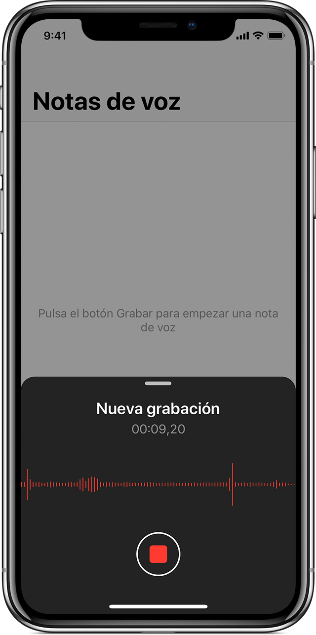 Usar la app Notas de voz Soporte técnico de Apple