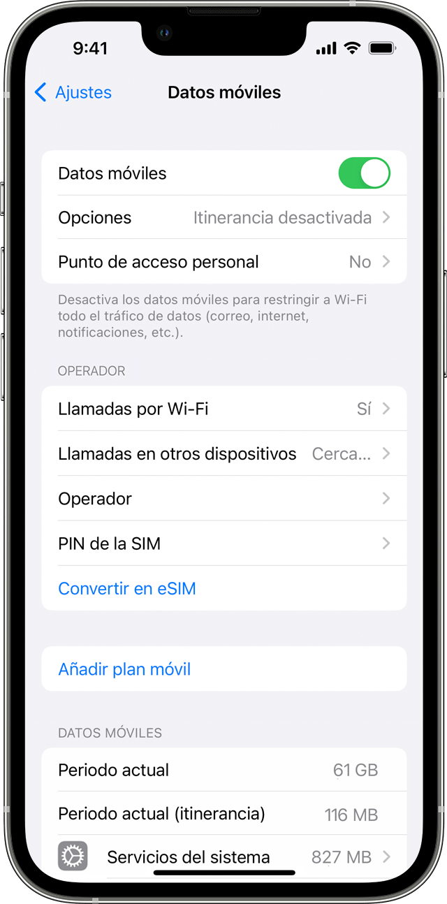 Usar datos móviles en el iPhone o iPad - Soporte técnico de Apple (ES)