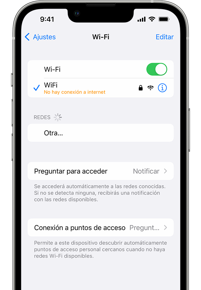 Si el iPhone o iPad no se conecta a una red wifi - Soporte técnico de Apple  (ES)