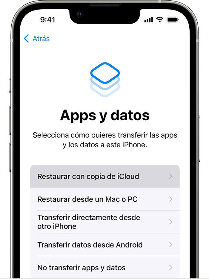 Restaurar el iPhone, iPad o iPod touch desde una copia de seguridad -  Soporte técnico de Apple (ES)