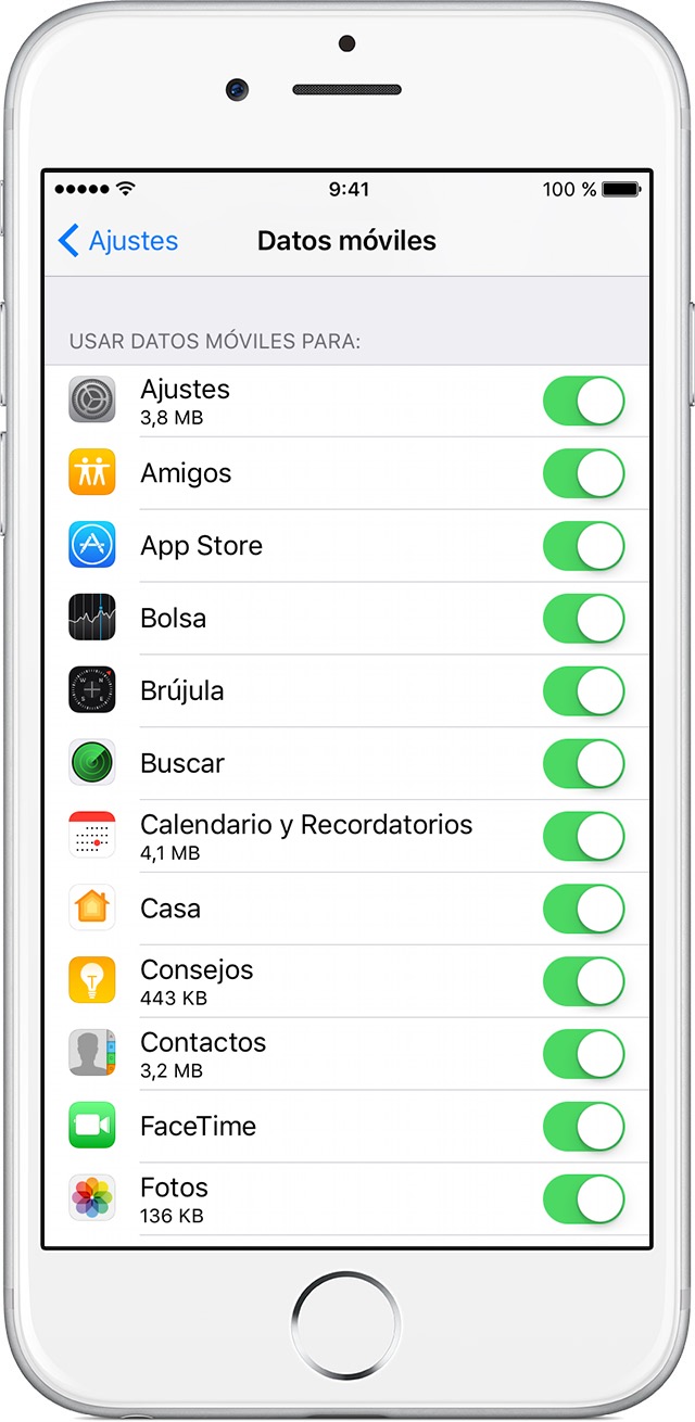 Comprobar el uso de datos en el iPhone y iPad Soporte técnico de Apple