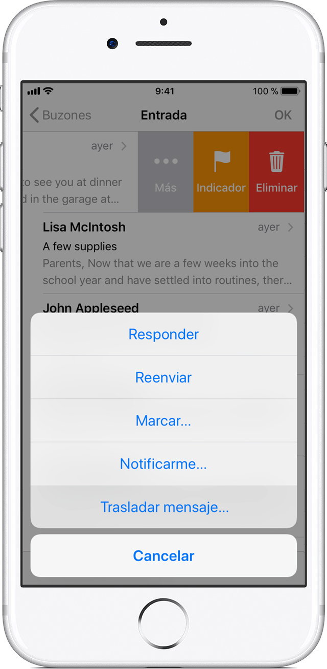 Usar los buzones para organizar los